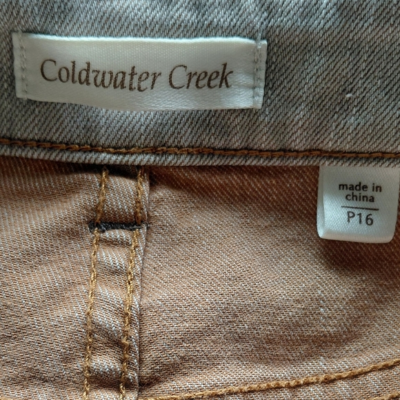 Coldwater Creek Beige Straight Leg Jeans - Picture 5 of 6